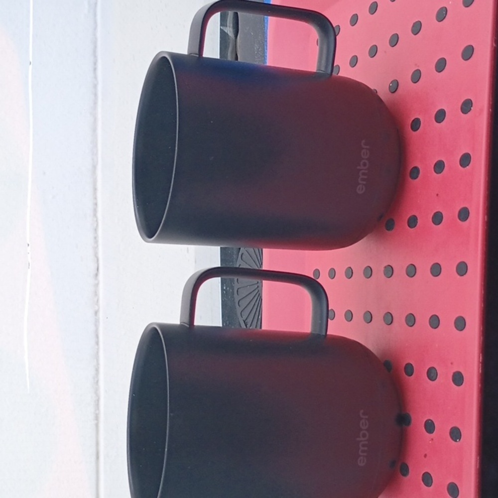 2X Ember® Black Temperature Control Mug Missing Charing CREDLE And Charger 10 Oz